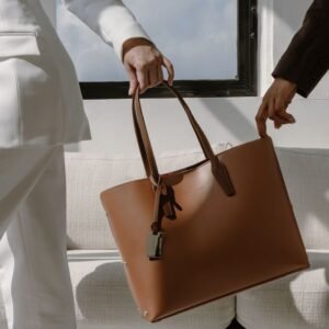 Genuine Brown Leather Tote Bag | Everyday Carry Handbag