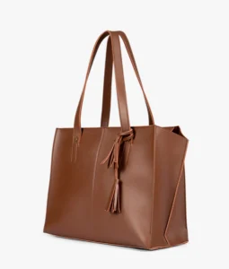 Classy Leather Bags Leather Shoulder Tote Bag – Brown
